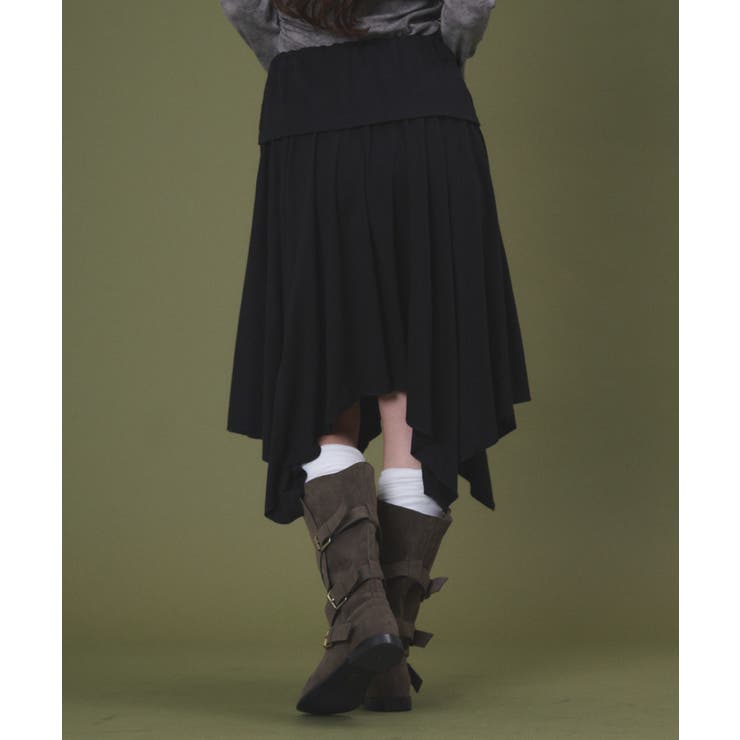 サイドギャザーイレヘムミドルスカート | WEGO【WOMEN】 | 詳細画像4 