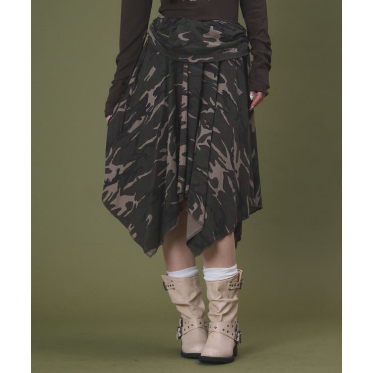 サイドギャザーイレヘムミドルスカート | WEGO【WOMEN】 | 詳細画像7 