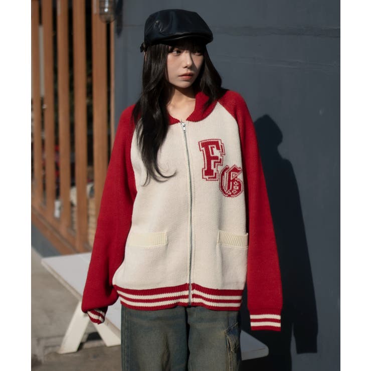 グラフィックZIPニットブルゾン | WEGO【MEN】 | 詳細画像20 