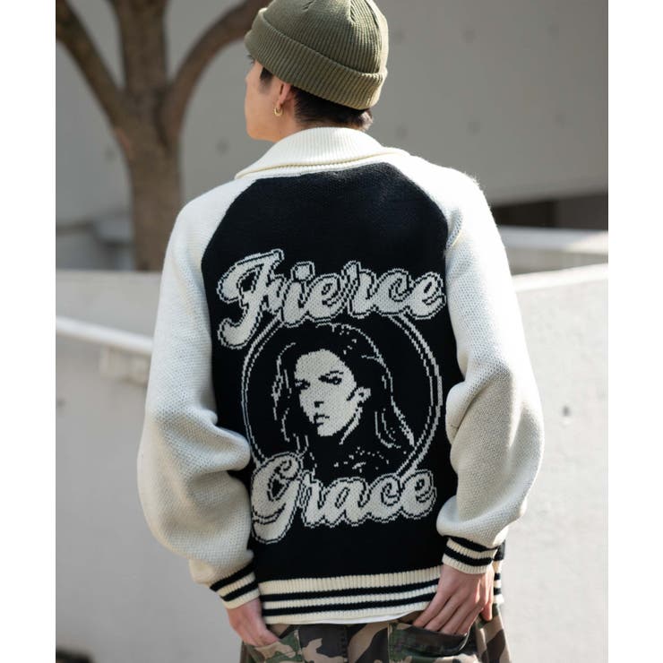 グラフィックZIPニットブルゾン | WEGO【MEN】 | 詳細画像26 