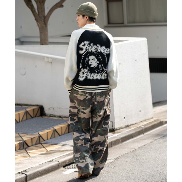グラフィックZIPニットブルゾン | WEGO【MEN】 | 詳細画像30 