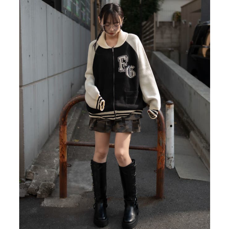 グラフィックZIPニットブルゾン | WEGO【MEN】 | 詳細画像37 