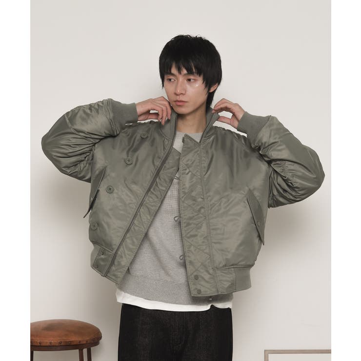 ナイロンスタンドブルゾン | WEGO【MEN】 | 詳細画像1 