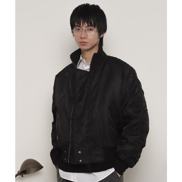 ブラック | ナイロンスタンドブルゾン | WEGO【MEN】