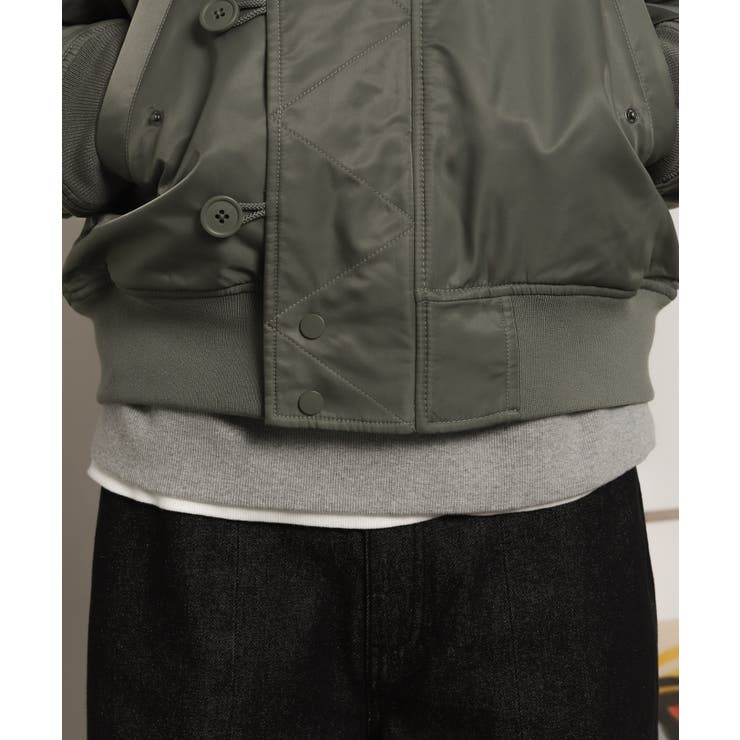 ナイロンスタンドブルゾン | WEGO【MEN】 | 詳細画像8 