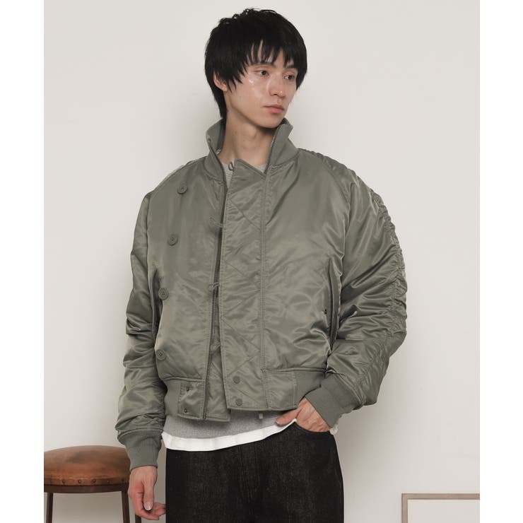 ナイロンスタンドブルゾン | WEGO【MEN】 | 詳細画像10 