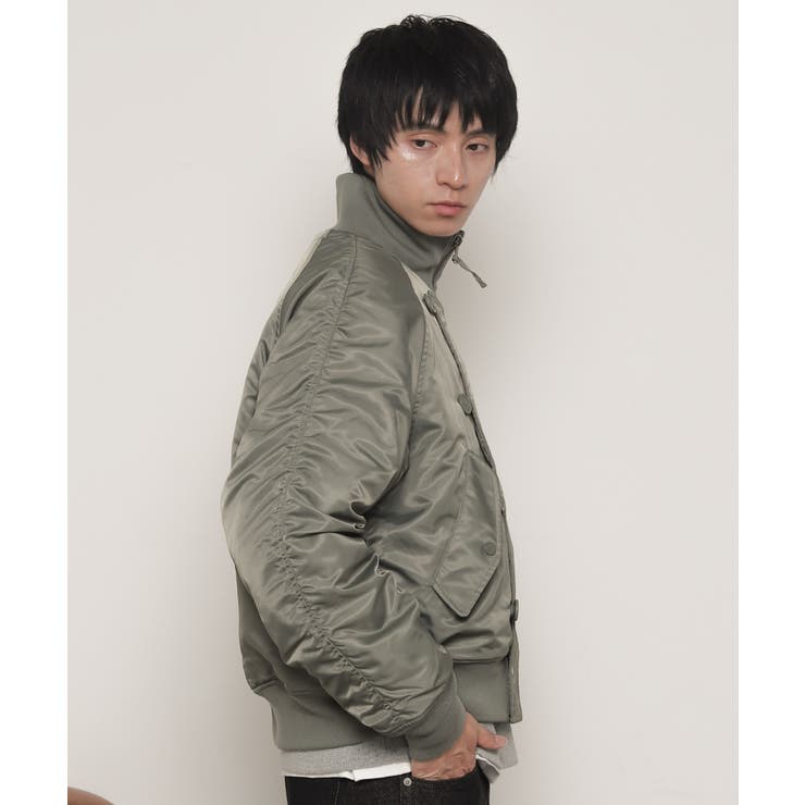 ナイロンスタンドブルゾン | WEGO【MEN】 | 詳細画像12 