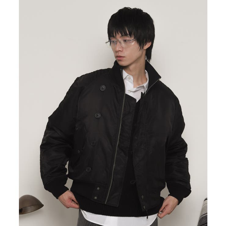 ナイロンスタンドブルゾン | WEGO【MEN】 | 詳細画像18 