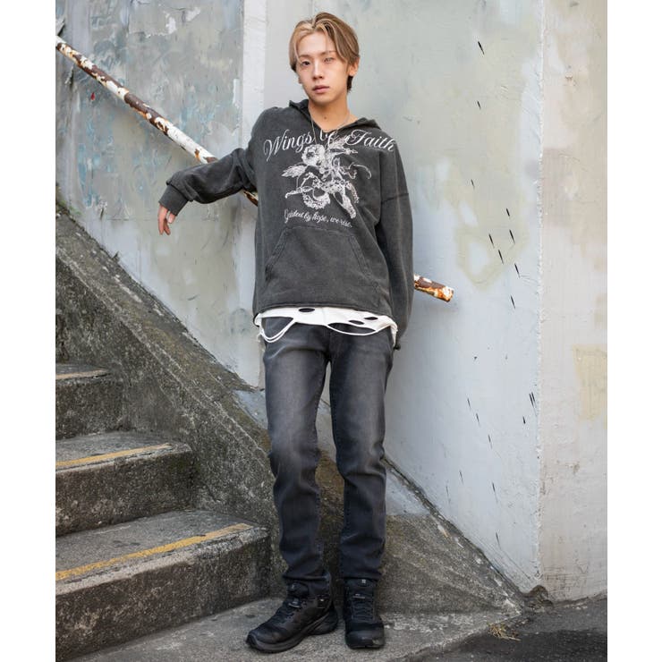 スリムフィットデニムパンツ | WEGO【MEN】 | 詳細画像3 