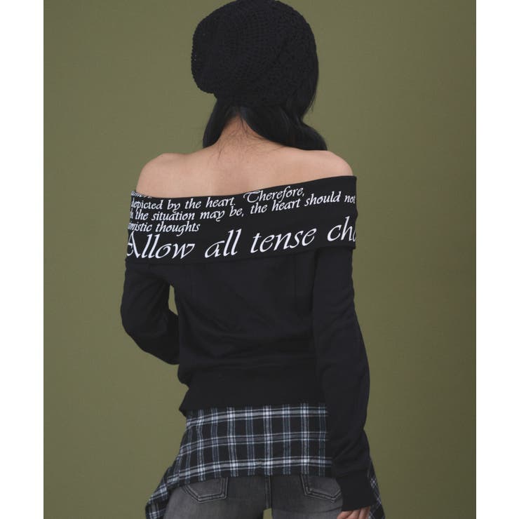 オフショルグラフィックスウェット | WEGO【WOMEN】 | 詳細画像8 