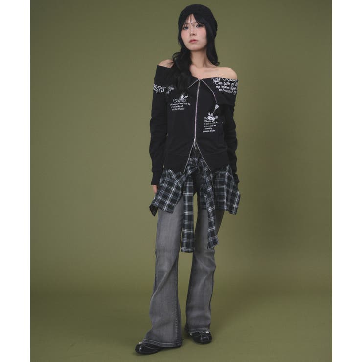 オフショルグラフィックスウェット | WEGO【WOMEN】 | 詳細画像9 