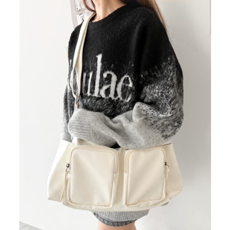 ホワイト | 立体2ポケットBIGショルダー | WEGO【MEN】