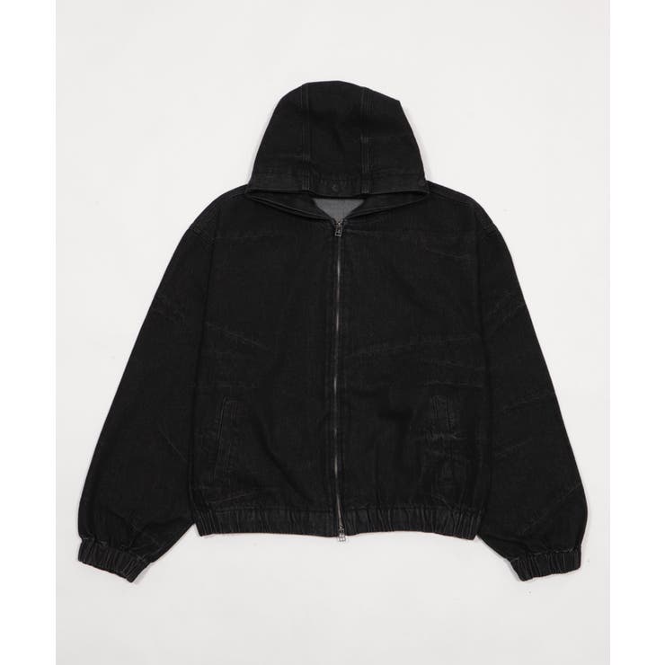 ファーフードスラッシュデニムブルゾン | WEGO【MEN】 | 詳細画像2 