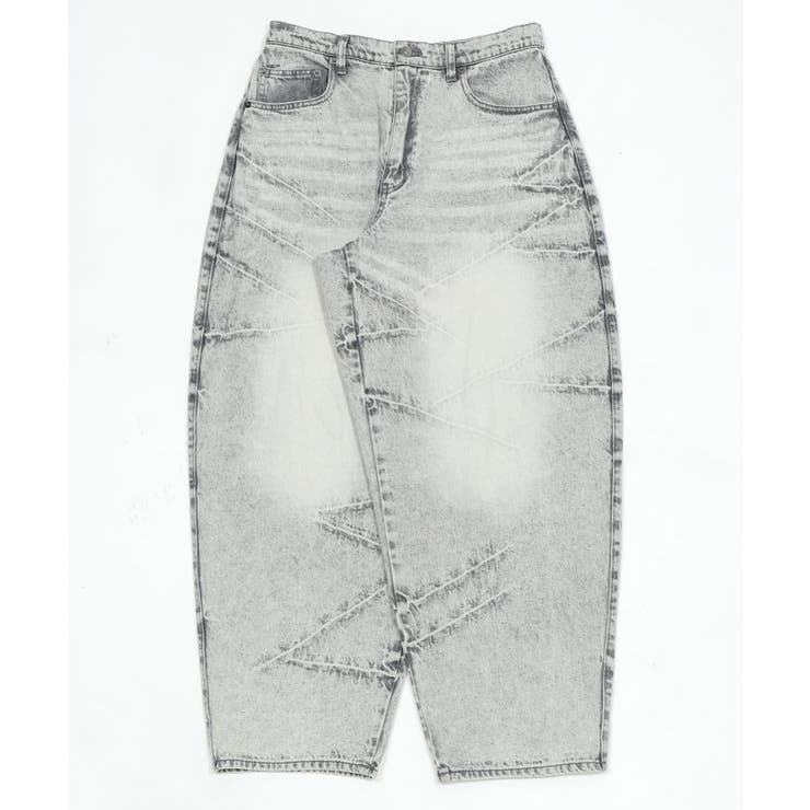 グレー | バルーンスラッシュデニムパンツ | WEGO【MEN】