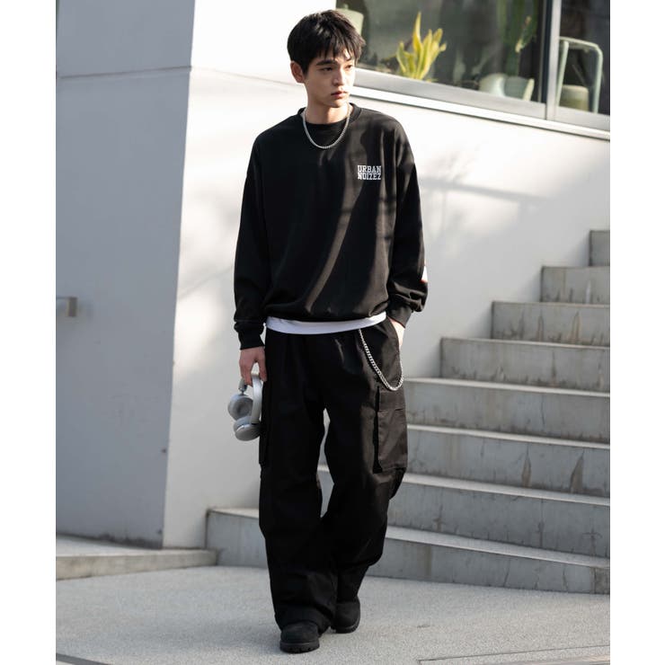 アクセ付き裏シャギーグラフィックプルオーバー | WEGO【MEN】 | 詳細画像3 