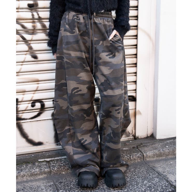 柄1 | カーブデザインスウェットパンツ | WEGO【WOMEN】