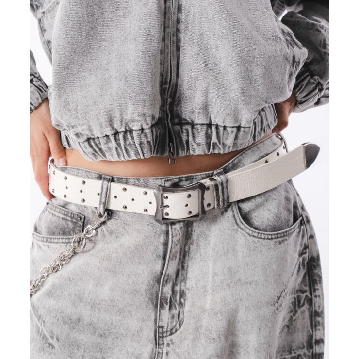 Mクロコスタッズベルト | WEGO【MEN】 | 詳細画像3 