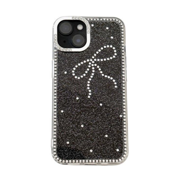 柄1 | リボンビジューラメiphoneケース(ブラック) | WEGO【WOMEN】