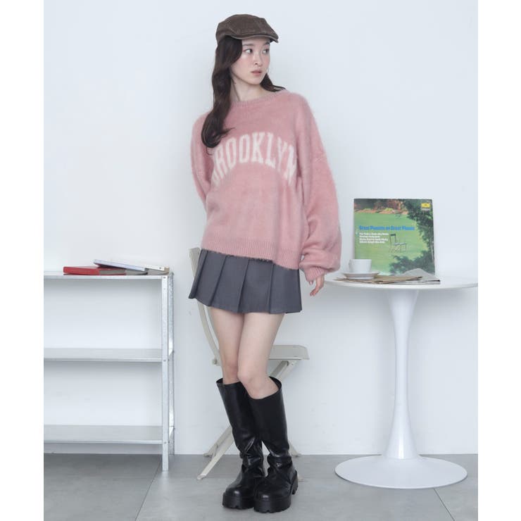 モヘアタッチBROOKLYNロゴニット | WEGO【WOMEN】 | 詳細画像3 