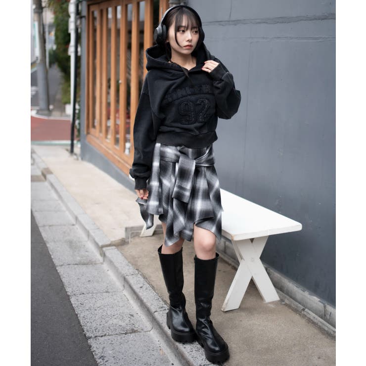 グラフィックショートプルパーカー | WEGO【WOMEN】 | 詳細画像2 