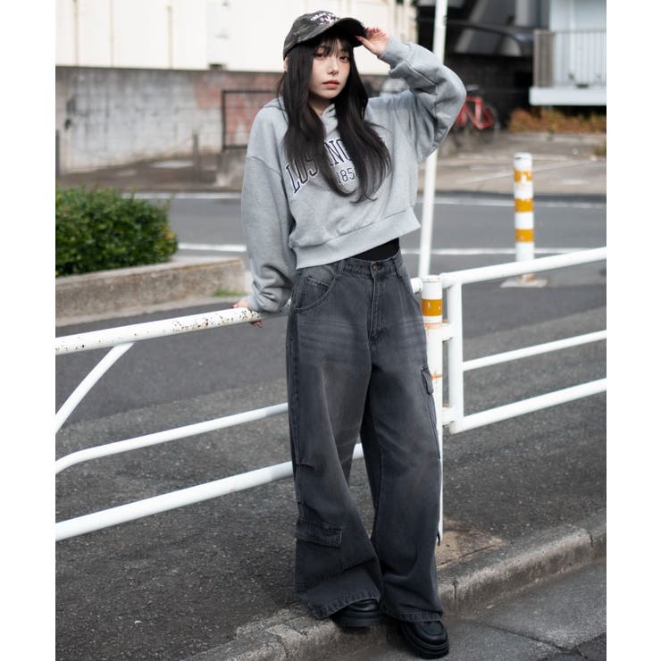 グラフィックショートプルパーカー | WEGO【WOMEN】 | 詳細画像5 