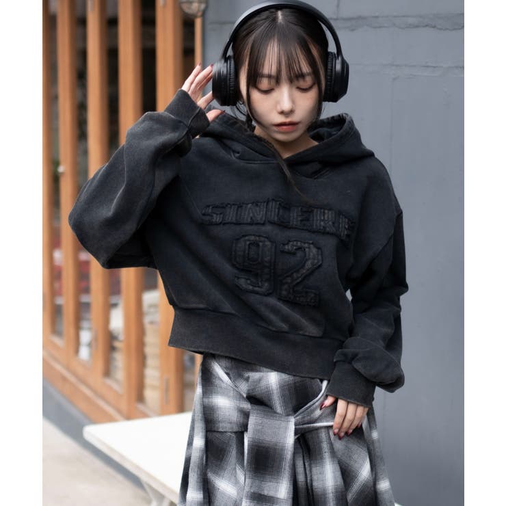 グラフィックショートプルパーカー | WEGO【WOMEN】 | 詳細画像9 