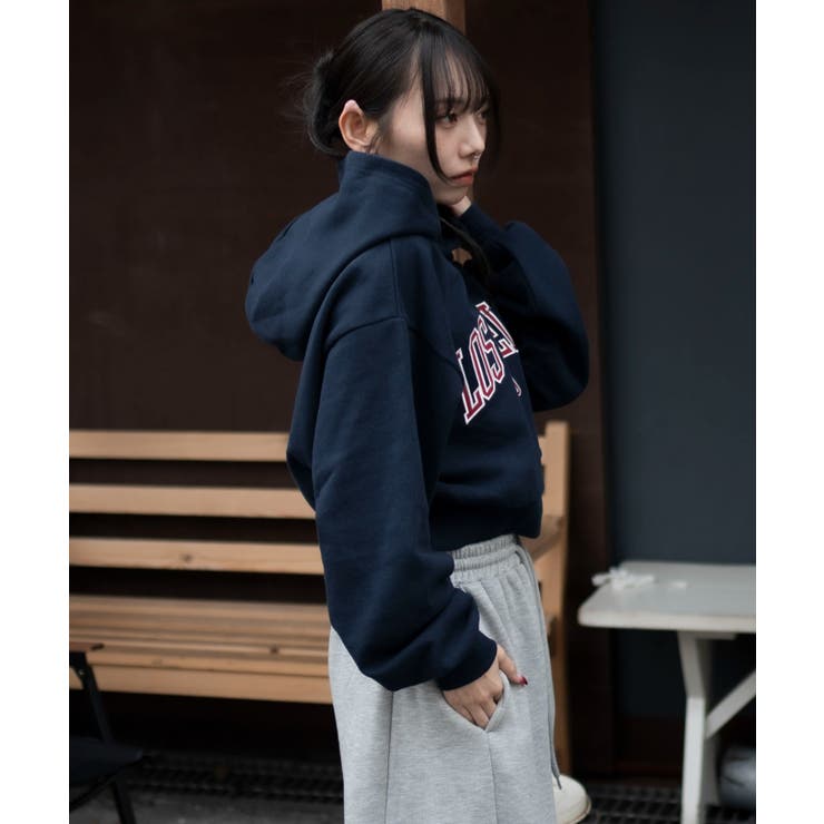 グラフィックショートプルパーカー | WEGO【WOMEN】 | 詳細画像16 