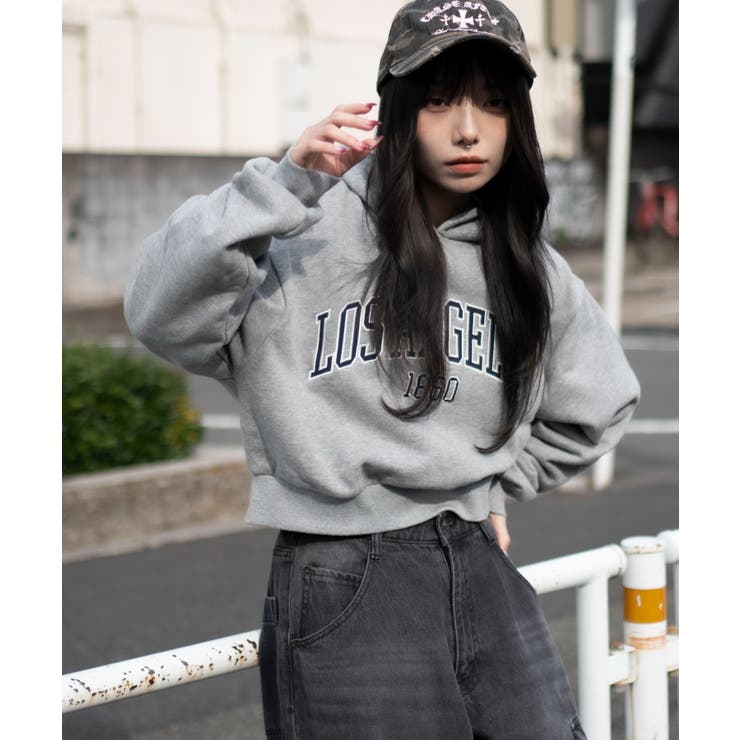 グラフィックショートプルパーカー | WEGO【WOMEN】 | 詳細画像19 