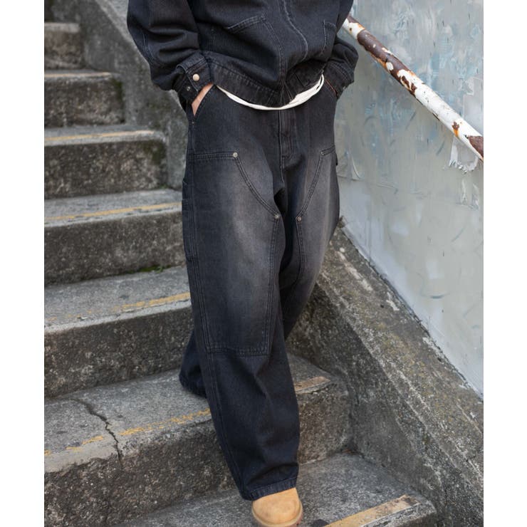 65 | ワーカーズダブルニーデニムパンツ | WEGO【MEN】