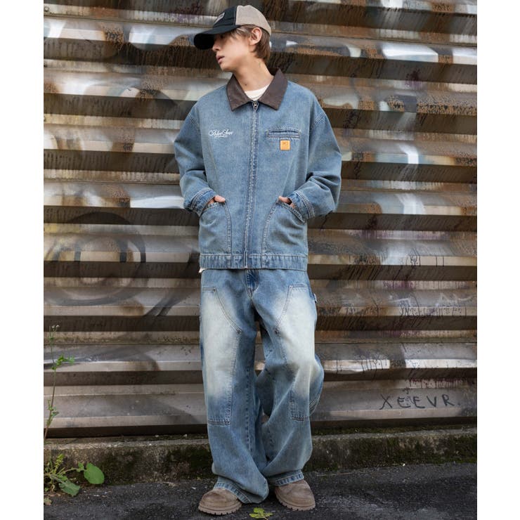 ワーカーズダブルニーデニムパンツ | WEGO【MEN】 | 詳細画像2 