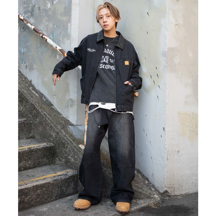 ワーカーズダブルニーデニムパンツ | WEGO【MEN】 | 詳細画像3 