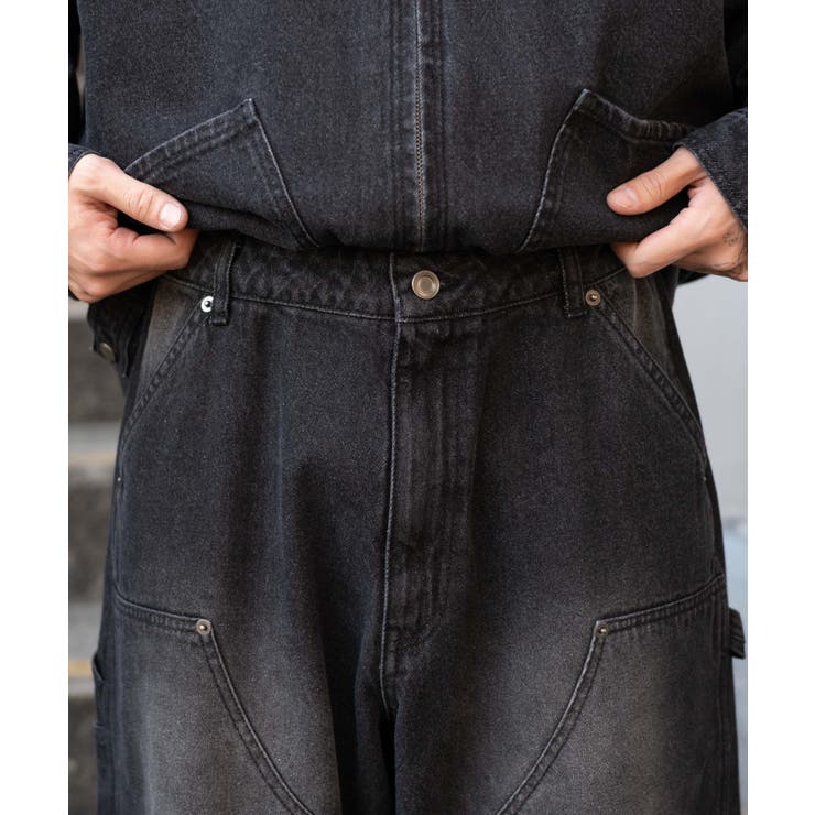 ワーカーズダブルニーデニムパンツ | WEGO【MEN】 | 詳細画像4 