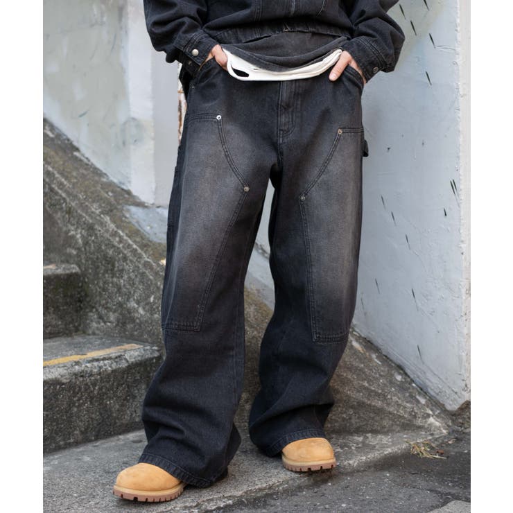 ワーカーズダブルニーデニムパンツ | WEGO【MEN】 | 詳細画像9 