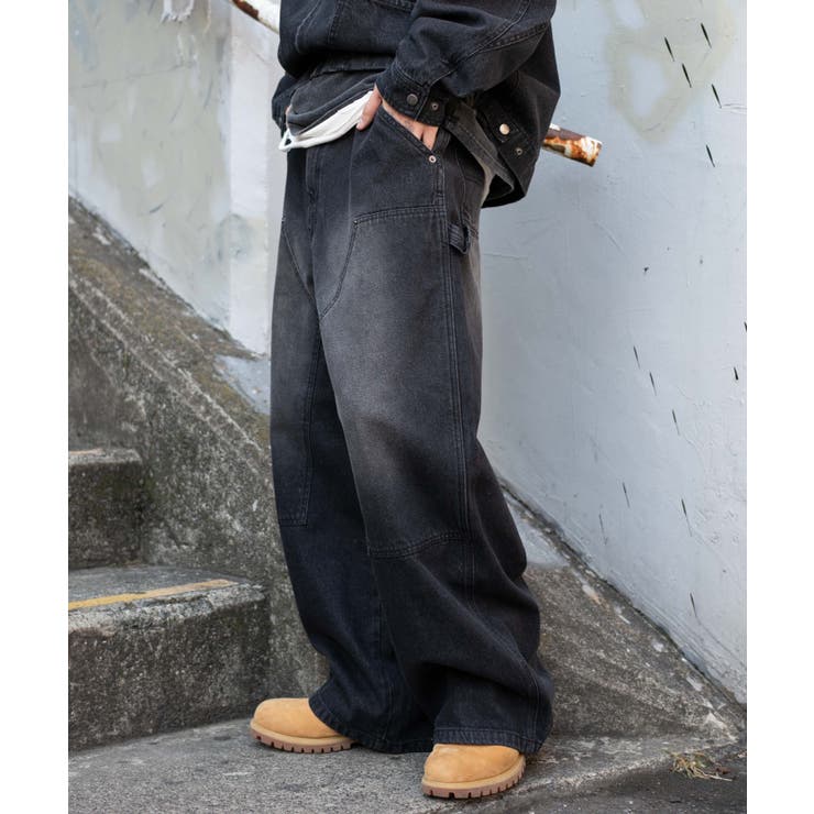 ワーカーズダブルニーデニムパンツ | WEGO【MEN】 | 詳細画像11 