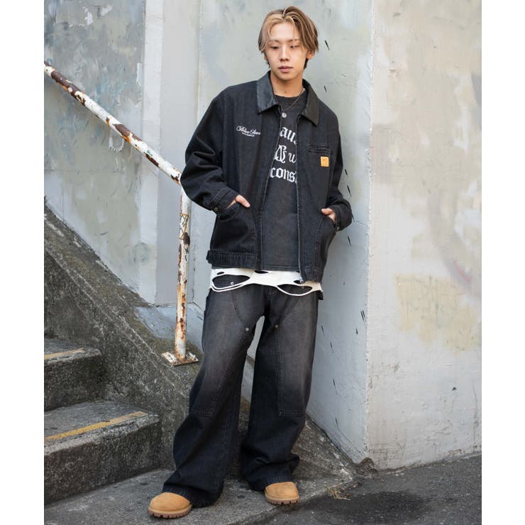 ワーカーズダブルニーデニムパンツ | WEGO【MEN】 | 詳細画像16 