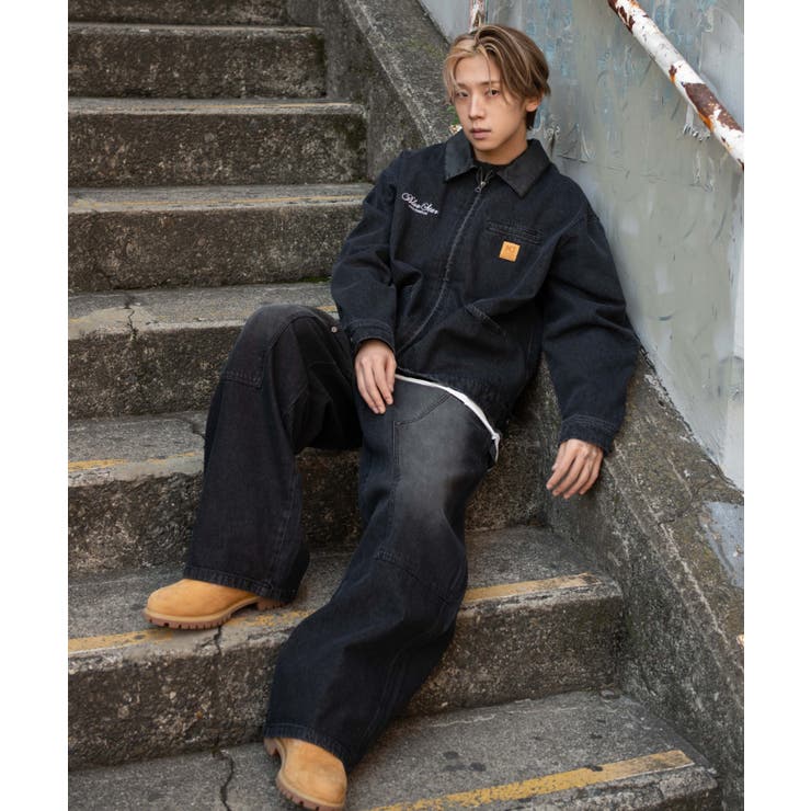 ワーカーズダブルニーデニムパンツ | WEGO【MEN】 | 詳細画像20 