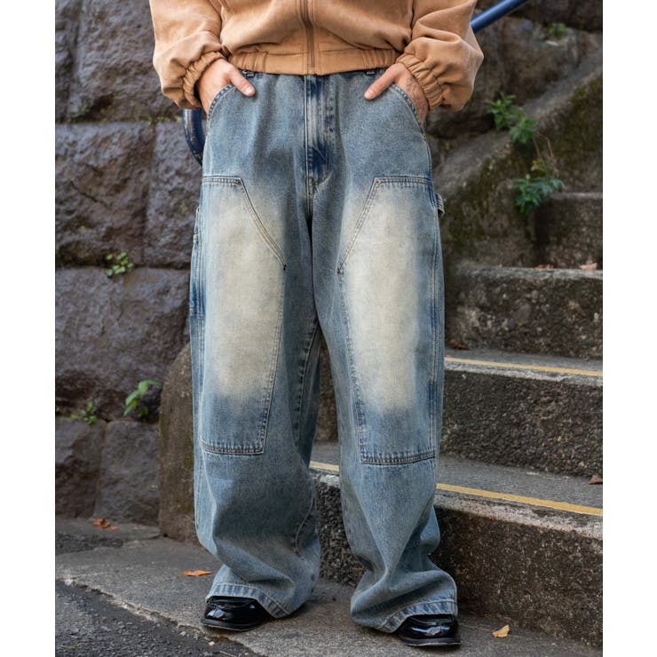 ワーカーズダブルニーデニムパンツ | WEGO【MEN】 | 詳細画像21 