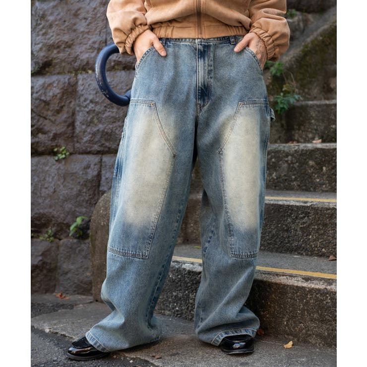 ワーカーズダブルニーデニムパンツ | WEGO【MEN】 | 詳細画像22 