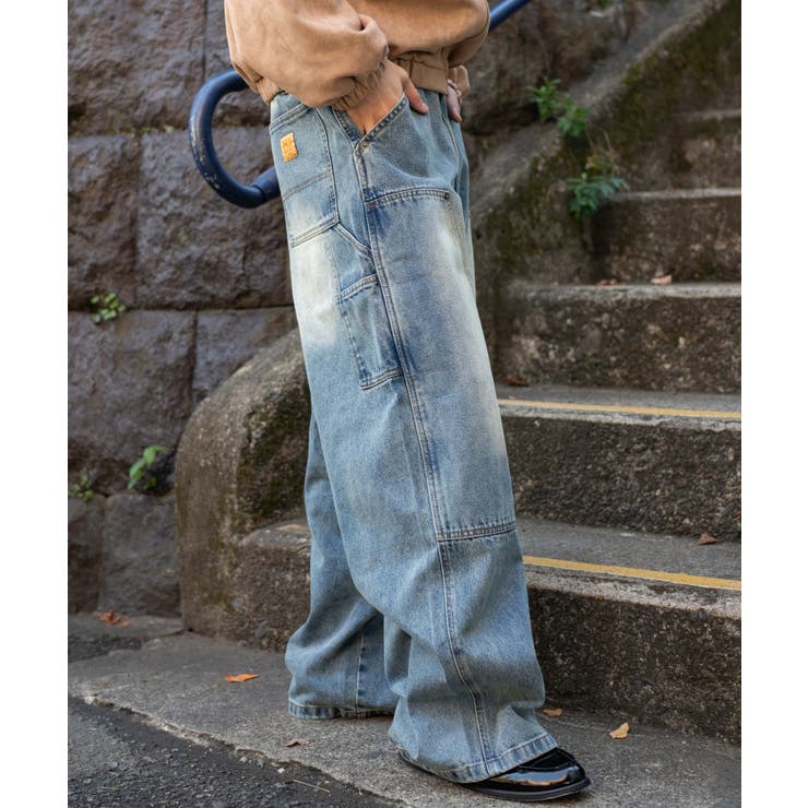 ワーカーズダブルニーデニムパンツ | WEGO【MEN】 | 詳細画像27 