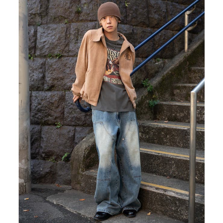 ワーカーズダブルニーデニムパンツ | WEGO【MEN】 | 詳細画像30 