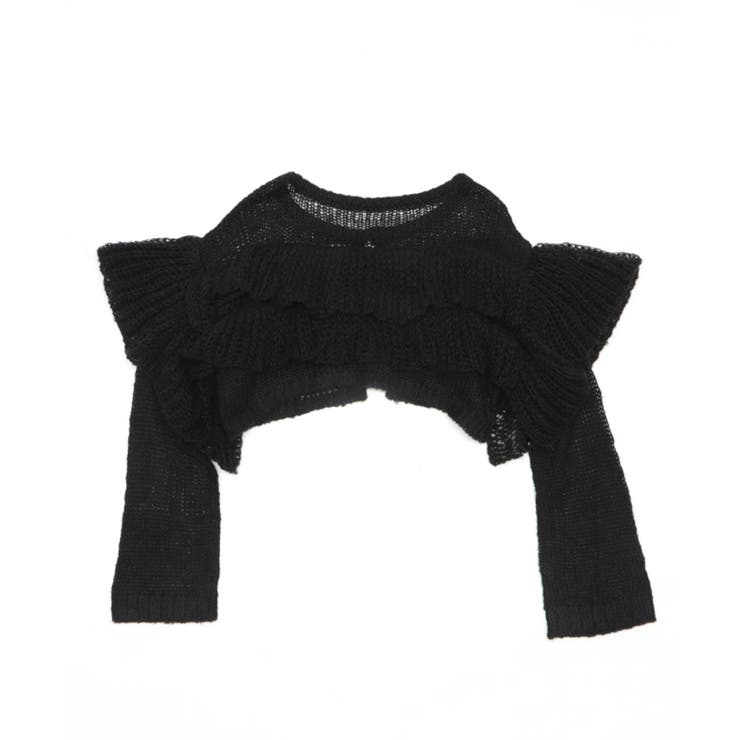 フリルメッシュショートカーデ | WEGO【WOMEN】 | 詳細画像3 