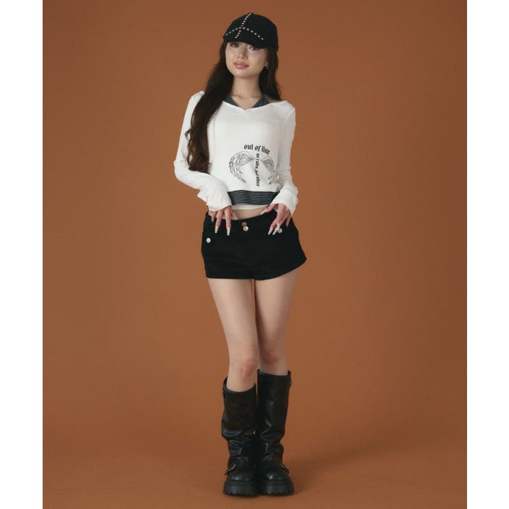 コーデュロイマイクロショートパンツ | WEGO【WOMEN】 | 詳細画像3 