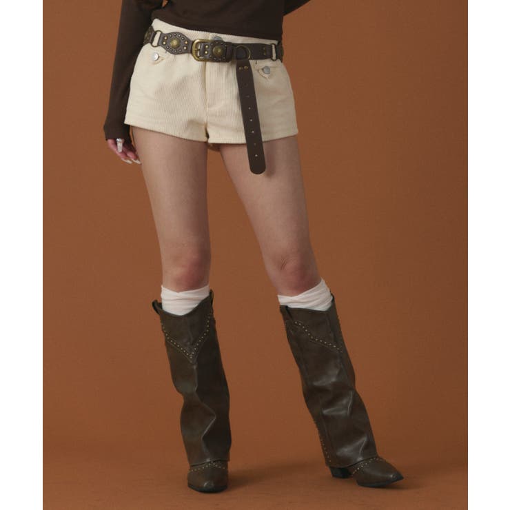 コーデュロイマイクロショートパンツ | WEGO【WOMEN】 | 詳細画像4 