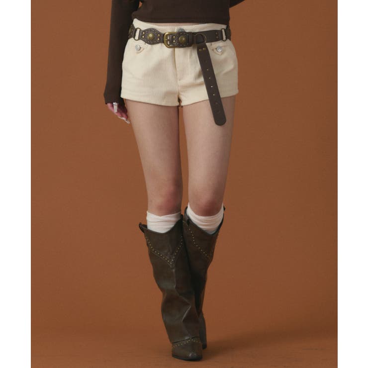 コーデュロイマイクロショートパンツ | WEGO【WOMEN】 | 詳細画像5 