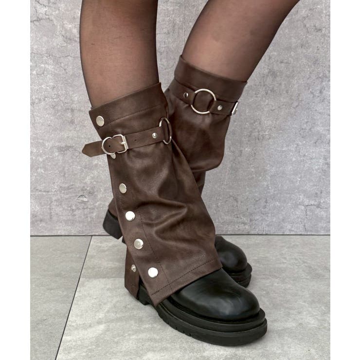 サイドボタンPUレッグカバー | WEGO【WOMEN】 | 詳細画像1 