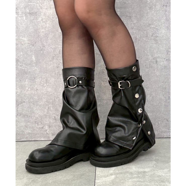 サイドボタンPUレッグカバー | WEGO【WOMEN】 | 詳細画像3 