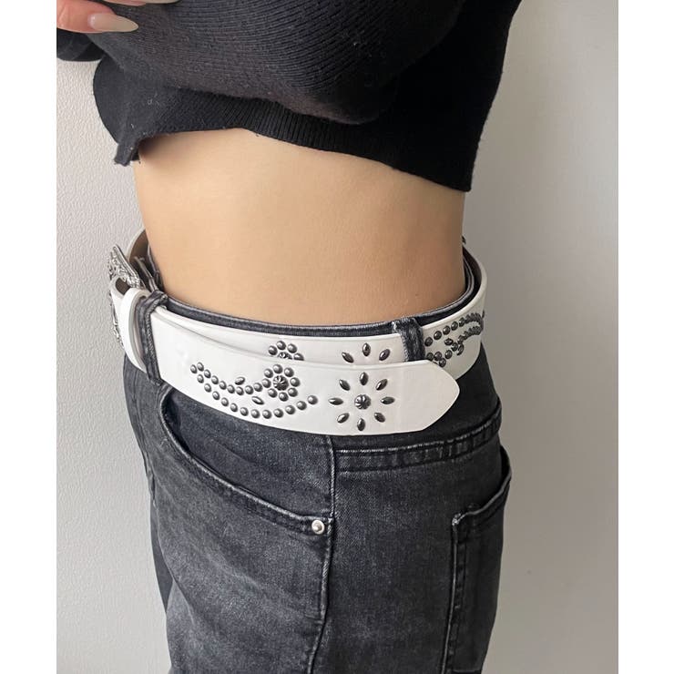 Lフラワースタッズウエスタンベルト | WEGO【WOMEN】 | 詳細画像2 
