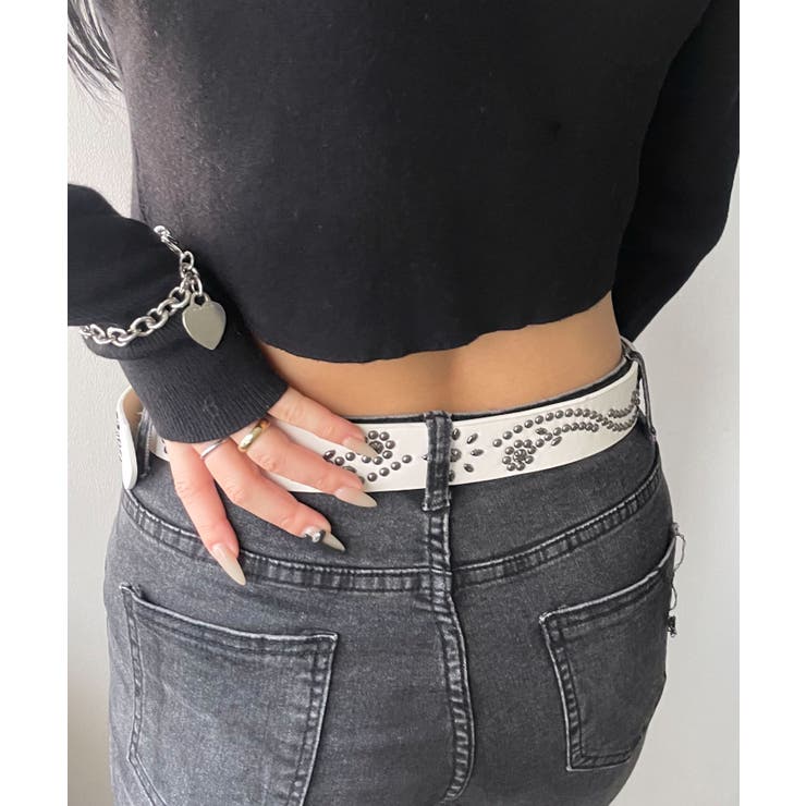 Lフラワースタッズウエスタンベルト | WEGO【WOMEN】 | 詳細画像3 