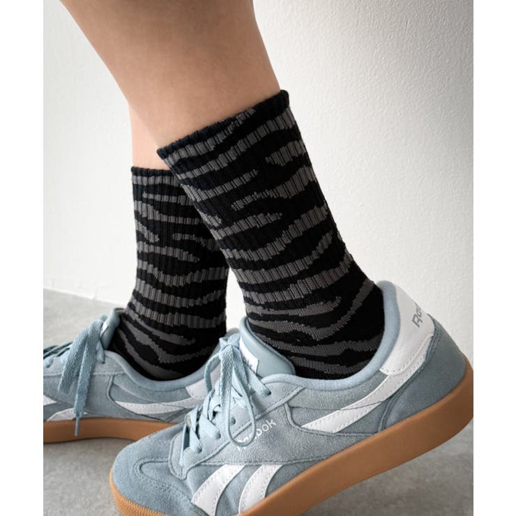 ゼブラ柄リブソックス | WEGO【WOMEN】 | 詳細画像5 