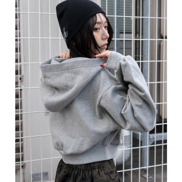 グラフィックショートZIPパーカー | WEGO【WOMEN】 | 詳細画像13 